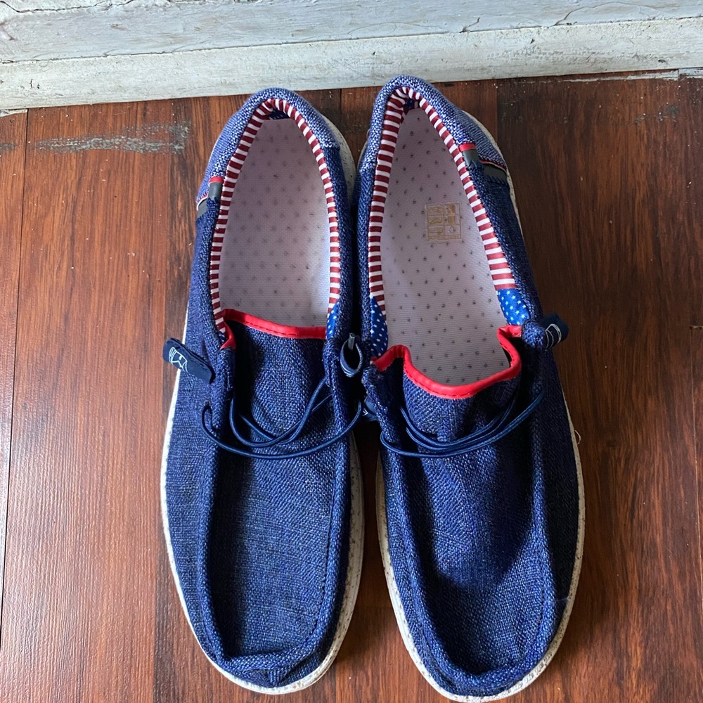 Navy Blue Casual Boat Shoes